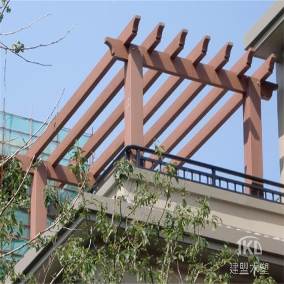 屋顶木塑花架